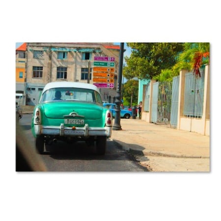 Masters Fine Art 'American Car In Havana' Canvas Art,12x19